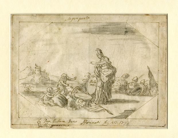 studio per sovrapporta (disegno, opera isolata) di Brunetti Ciriaco (attribuito) - ambito molisano (ultimo quarto XVIII)