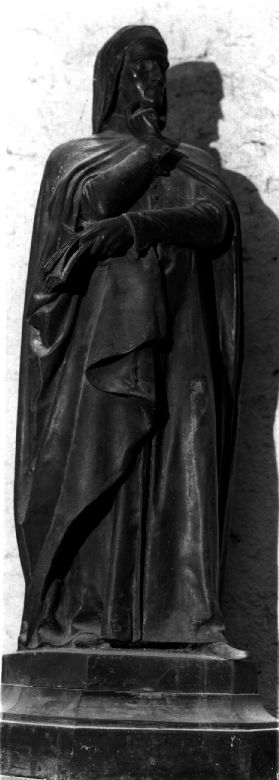 Dante Alighieri, Ritratto storico (scultura, opera isolata) di Zannoni, Ugo - ambito Italia settentrionale (terzo quarto XIX)