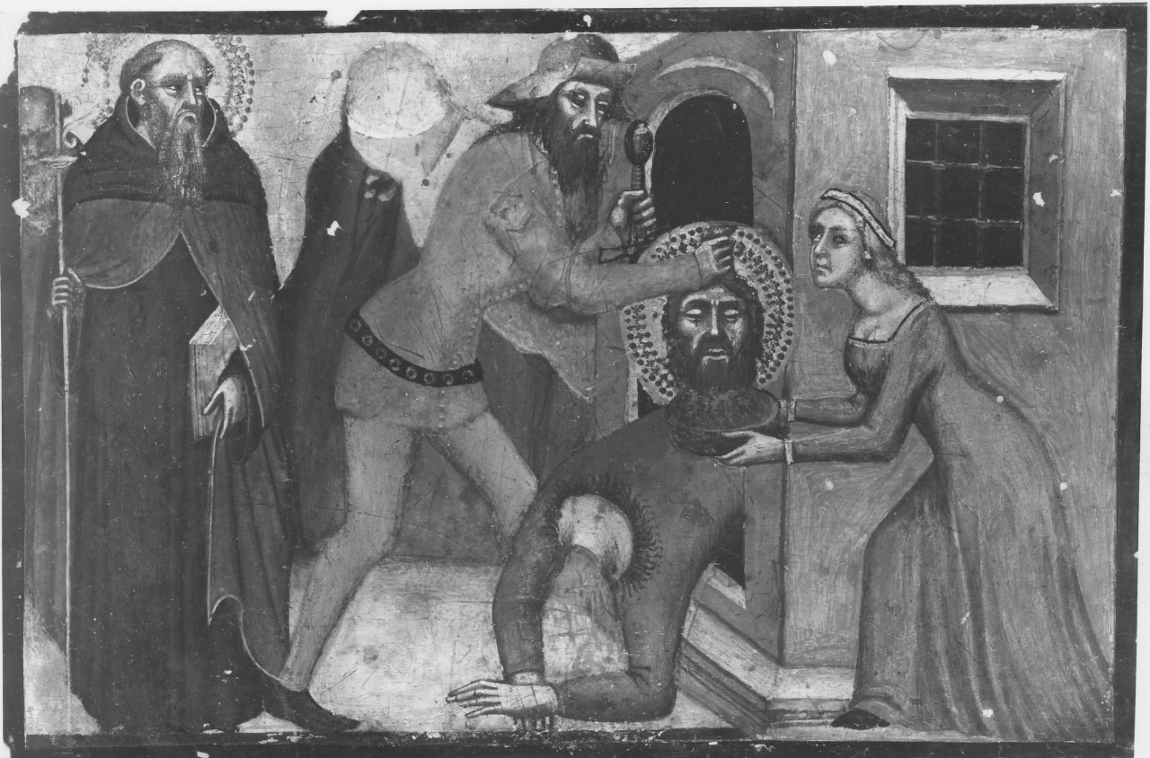 decapitazione di San Giovanni Battista, San Benedetto (dipinto) di Simone di Filippo detto Simone dei Crocefissi (ultimo quarto sec. XIV)