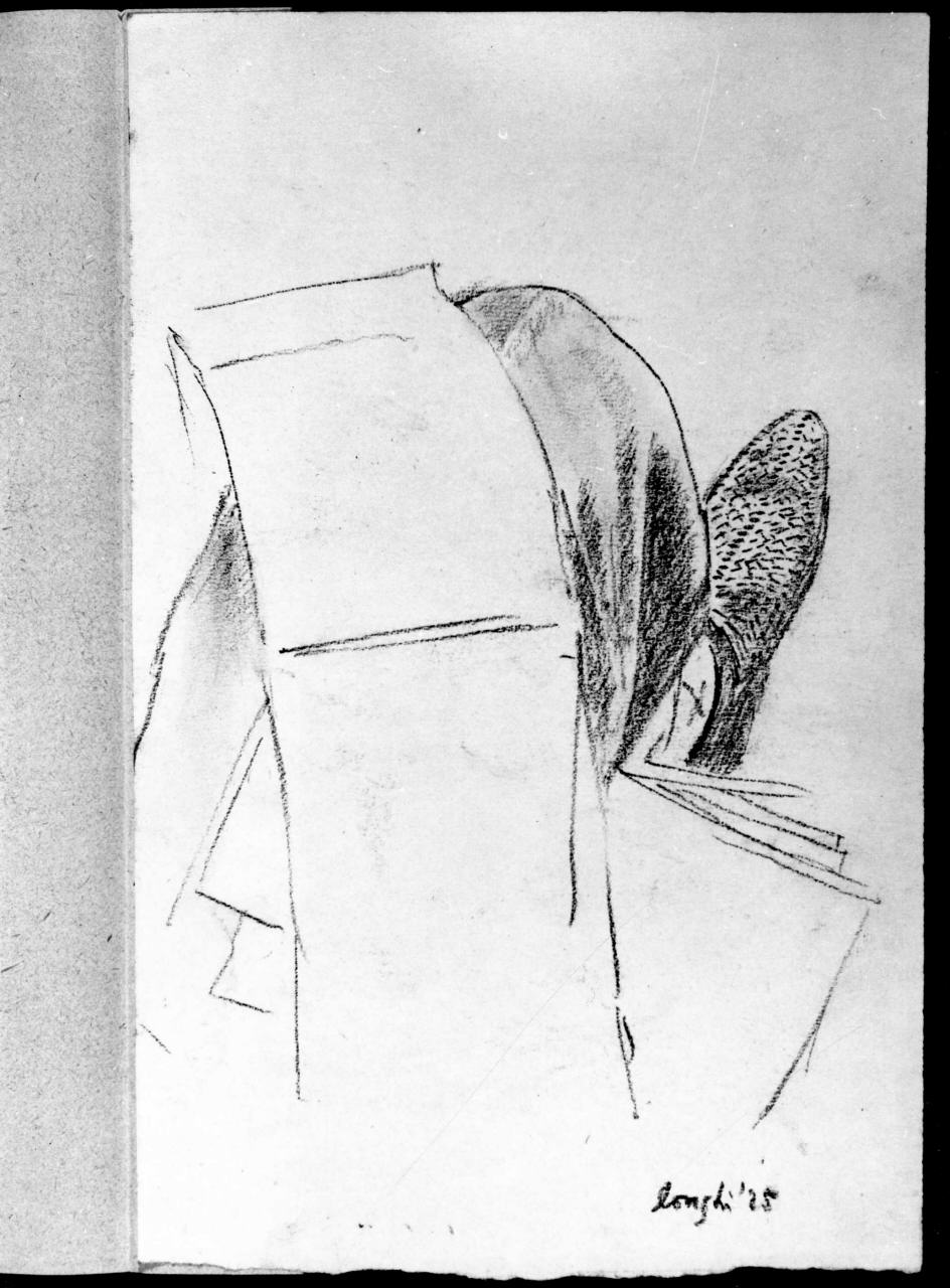 gamba maschile (disegno) di Longhi Roberto (sec. XX)