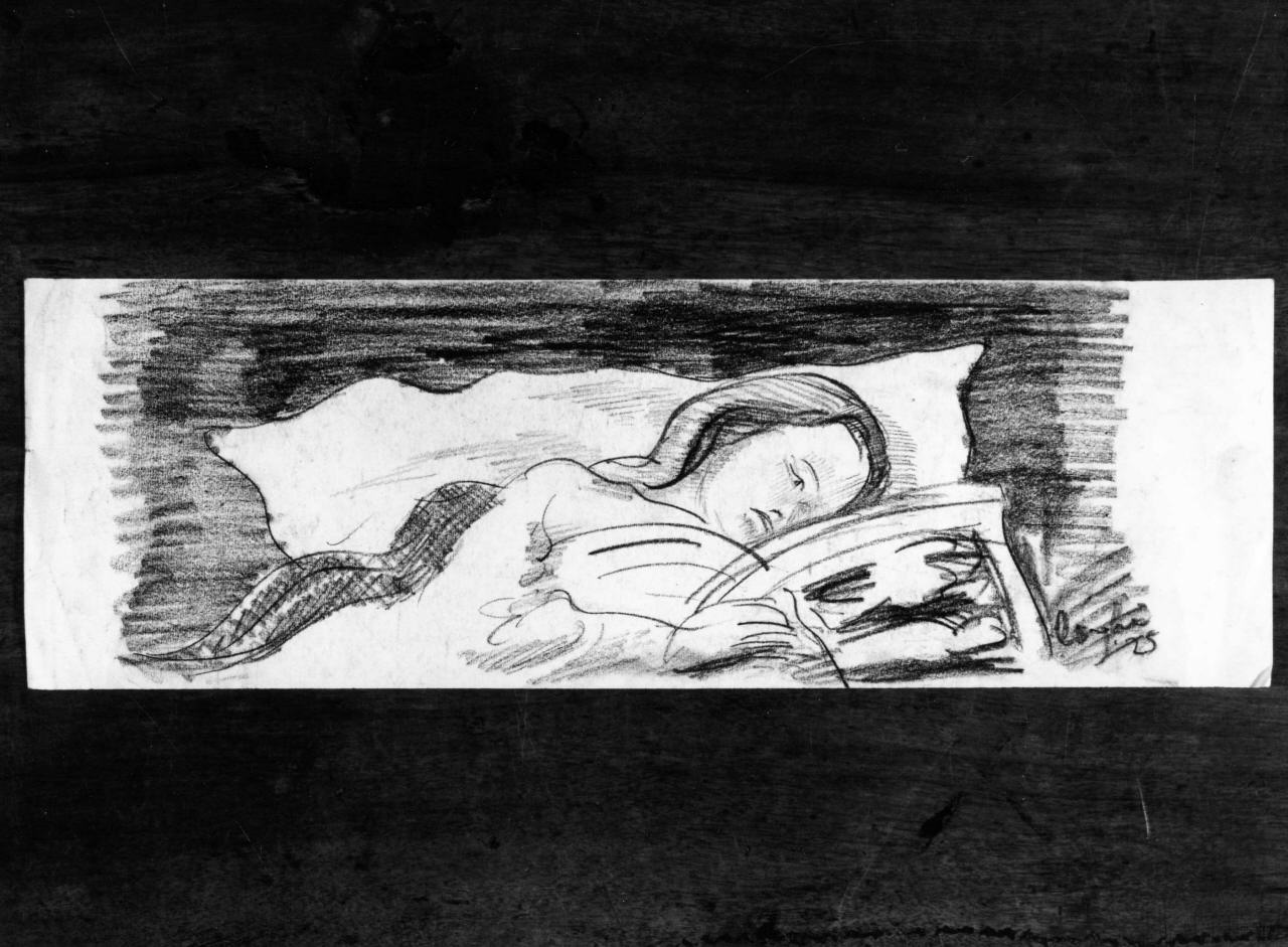 ritratto di Anna Banti (disegno) di Longhi Roberto (sec. XX)