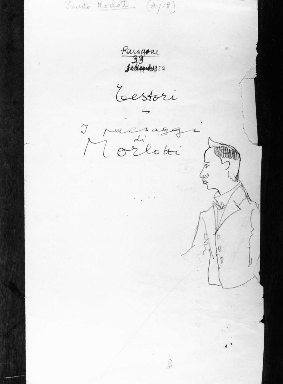 figura maschile (disegno) di Longhi Roberto (sec. XX)