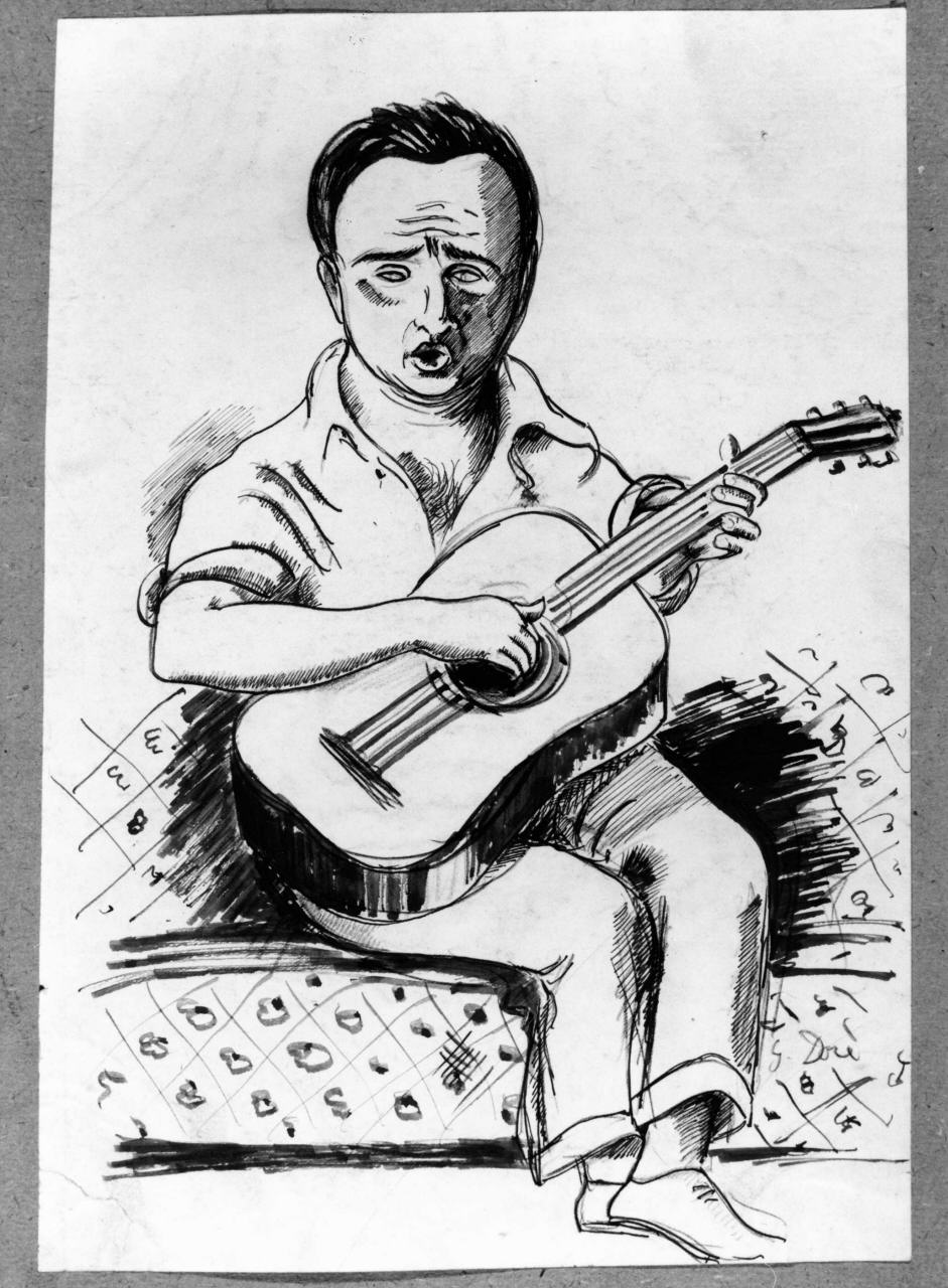 ritratto di Amerigo Bartoli (disegno) di Longhi Roberto (sec. XX)