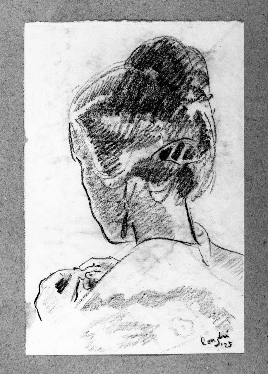 ritratto di Anna Banti (disegno) di Longhi Roberto (sec. XX)