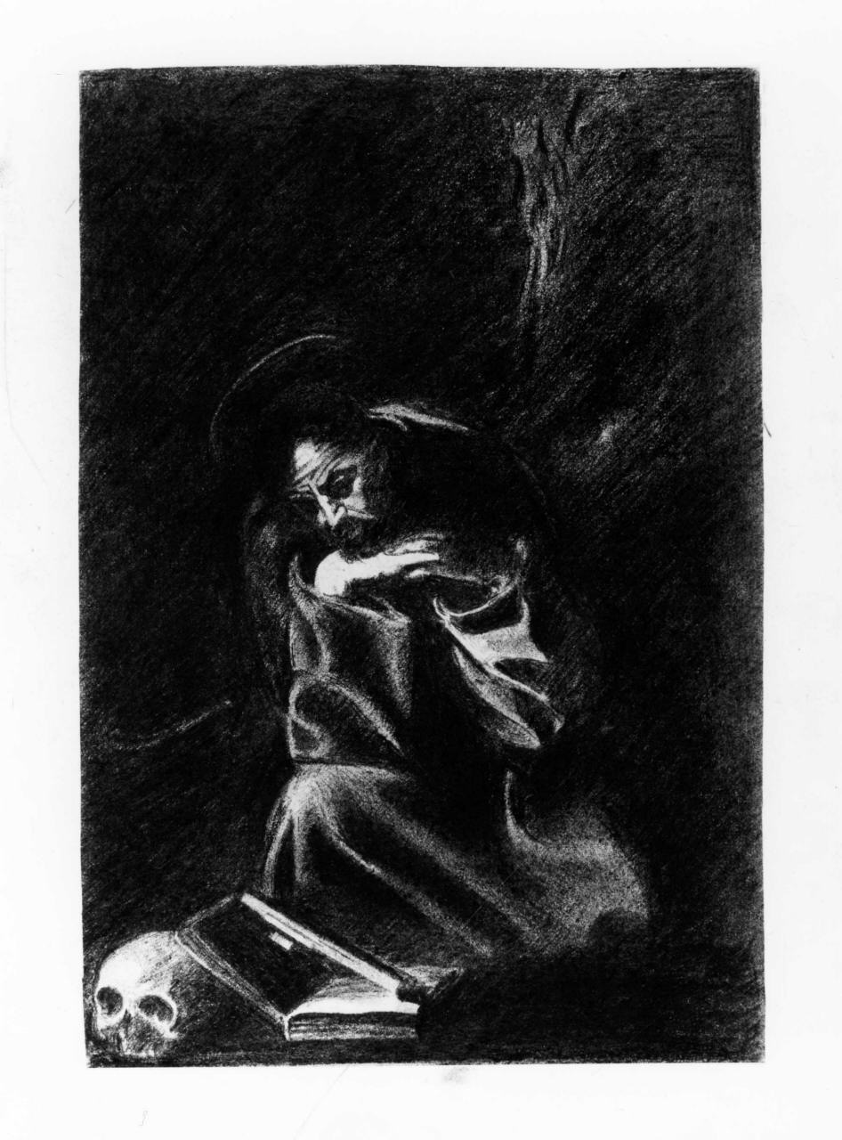 San Francesco d'Assisi (disegno) di Longhi Roberto (sec. XX)