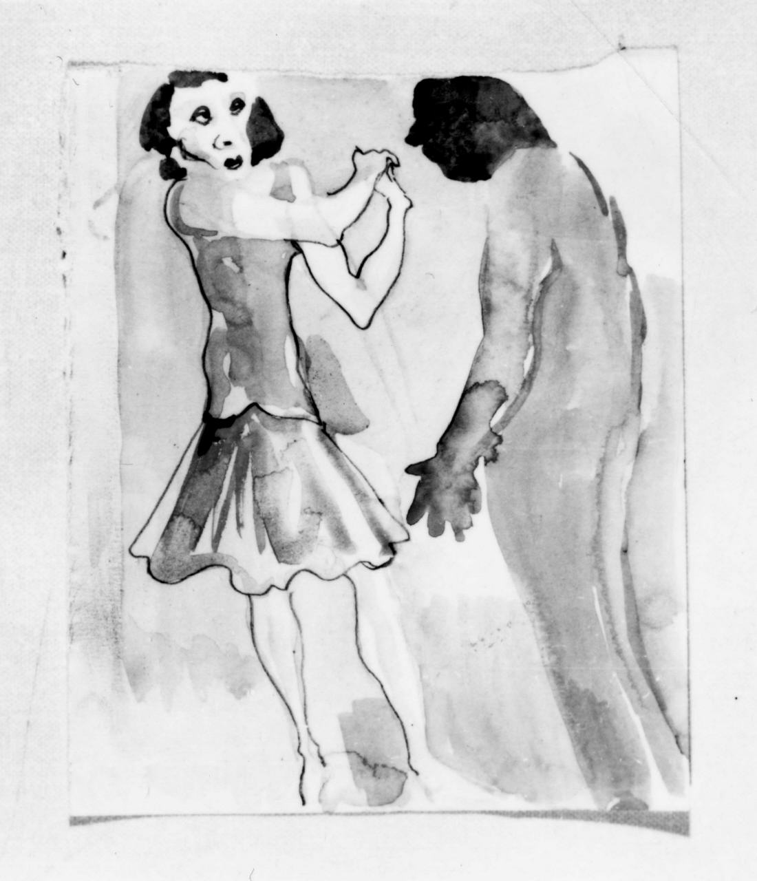 scena satirica (disegno) di Maccari Mino (sec. XX)