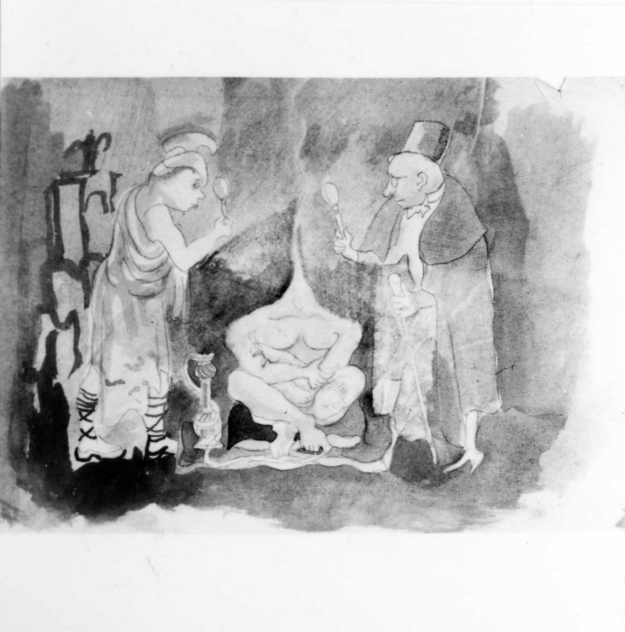 satira di costume (disegno) di Maccari Mino (attribuito) (sec. XX)