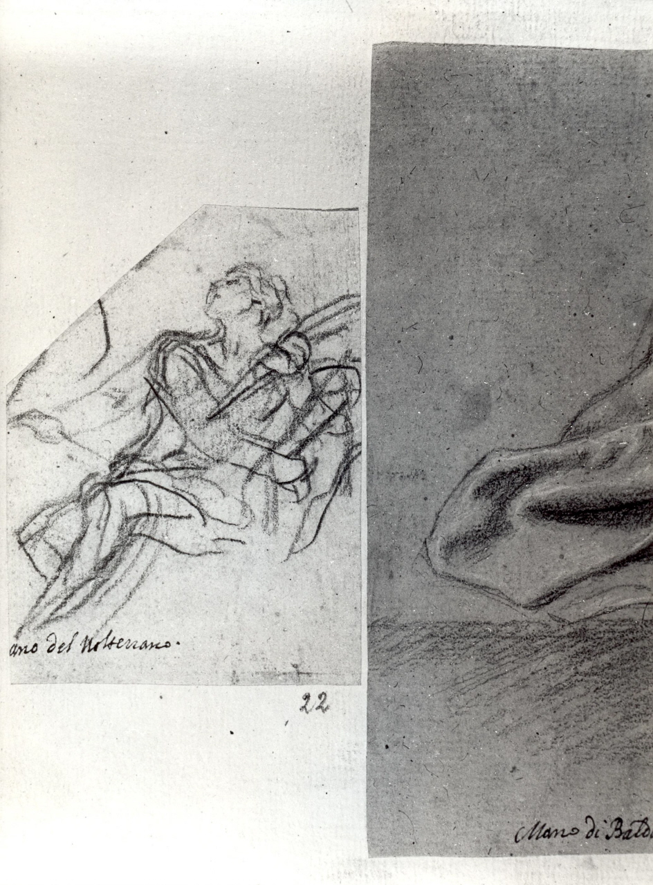 figura maschile (disegno) di Franceschini Baldassarre detto Volterrano (ultimo quarto sec. XVII)