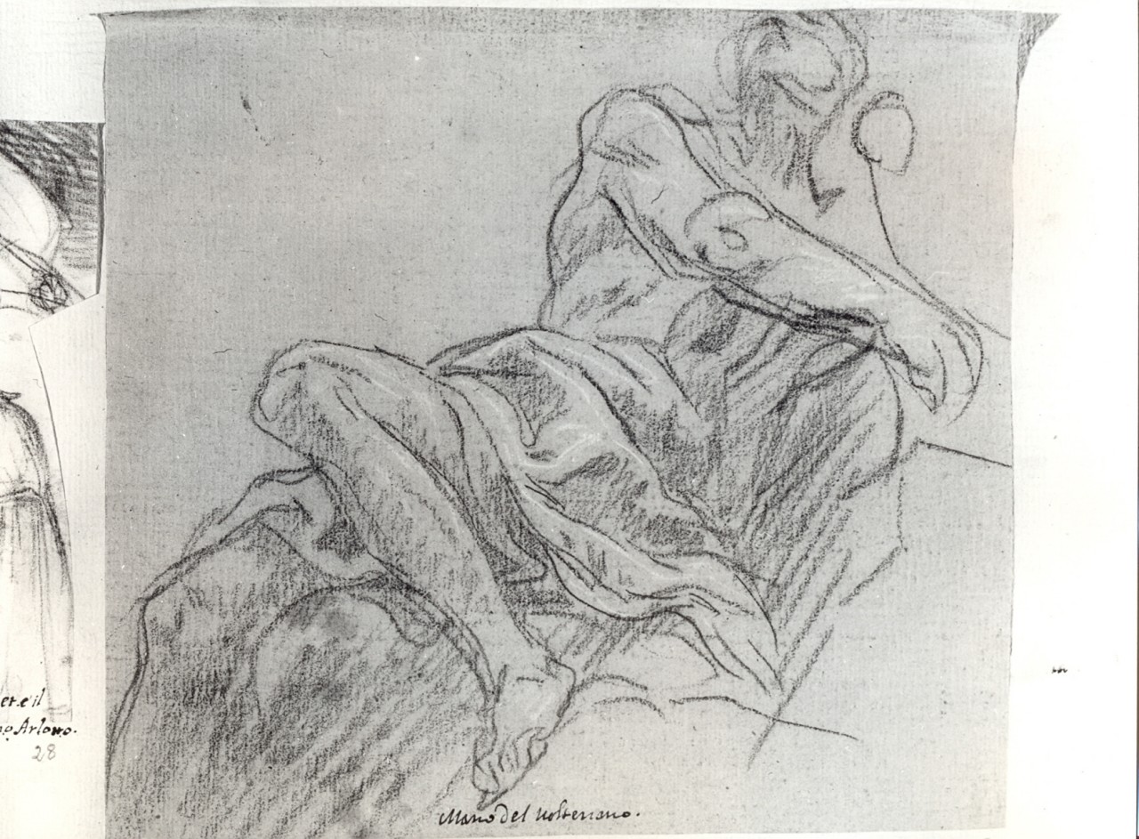 figura maschile (disegno) di Franceschini Baldassarre detto Volterrano (ultimo quarto sec. XVII)