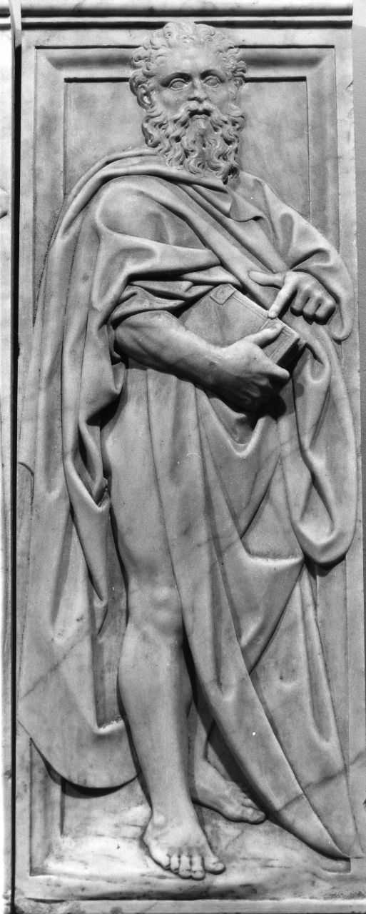 profeta (rilievo) di Bandinelli Bartolomeo detto Baccio Bandinelli, Bandini Giovanni detto Giovanni dell'Opera (sec. XVI)