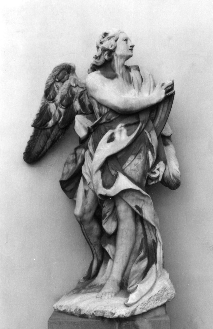 angelo reggicandelabro (scultura) di Ticciati Girolamo (sec. XVIII)