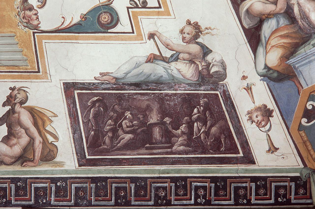 scena di sacrificio (dipinto) di Allori Alessandro (bottega) (sec. XVI)