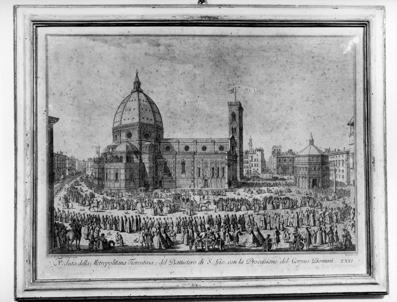 veduta di città (stampa) di Zocchi Giuseppe, Sgrilli Bernardo Sansone (sec. XVIII)
