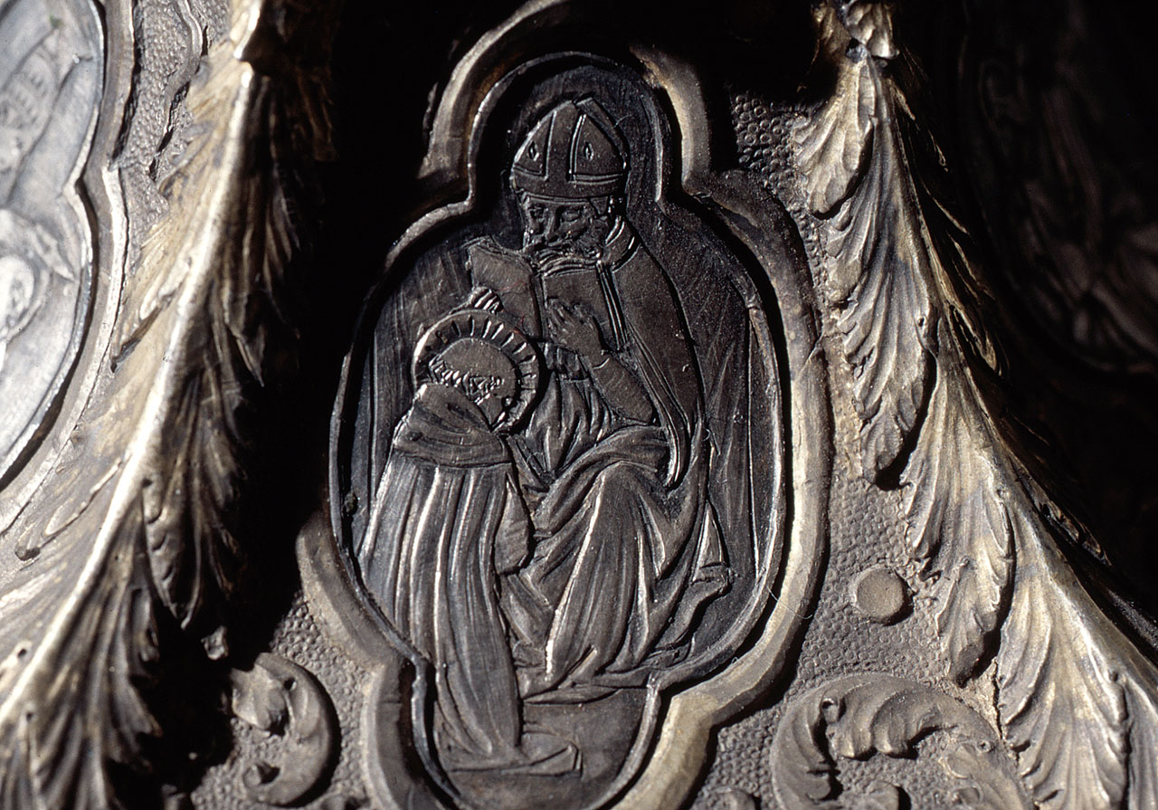 San Gregorio Nazianzeno istruisce San Girolamo (placchetta) di Antonio di Salvi (sec. XV)