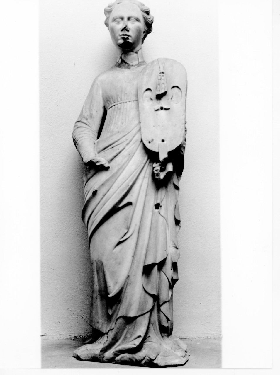 angelo musicante con viella (statua) di Guidi Jacopo di Piero (ultimo quarto sec. XIV)