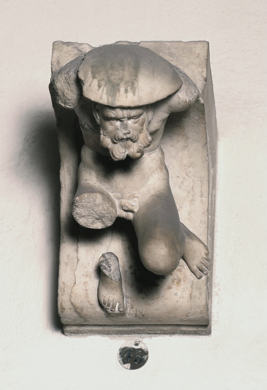 figura maschile nuda (mensola) - manifattura fiorentina (fine sec. XIV)