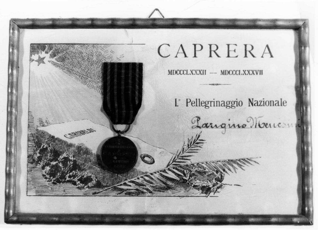 tomba di Giuseppe Garibaldi (stampa) - produzione italiana (sec. XIX)