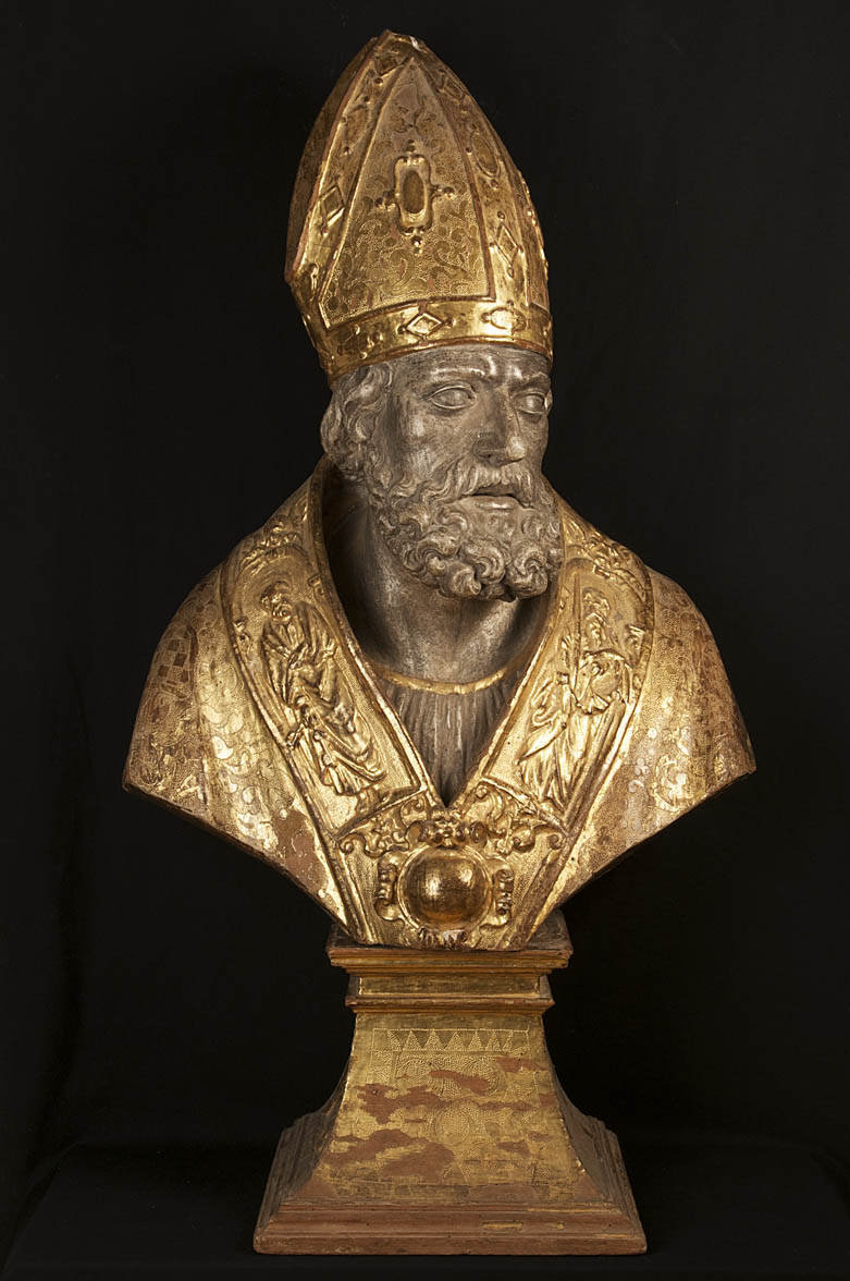 Sant'Eutizio (reliquiario a busto, elemento d'insieme) di Cobaert Jacob Cornelisz (attribuito) (primo quarto sec. XVII)