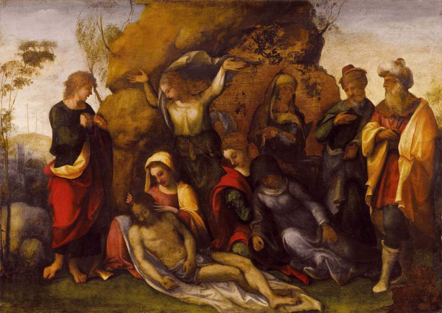 Deposizione di Cristo (dipinto, opera isolata) di Allegri, Antonio detto Correggio (XVI)