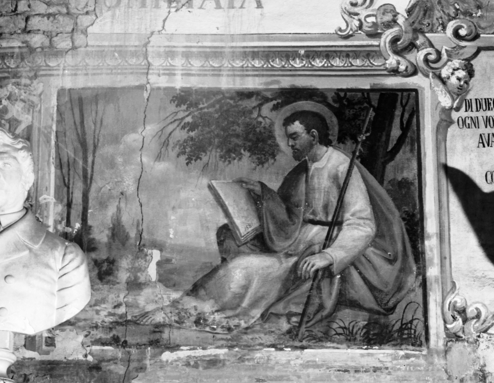 S. Agata, S. Pietro risana uno storpio, S. Giacomo in lettura, S. Lucia (decorazione pittorica, complesso decorativo) di Bertazzoni, Giovanni (XIX)