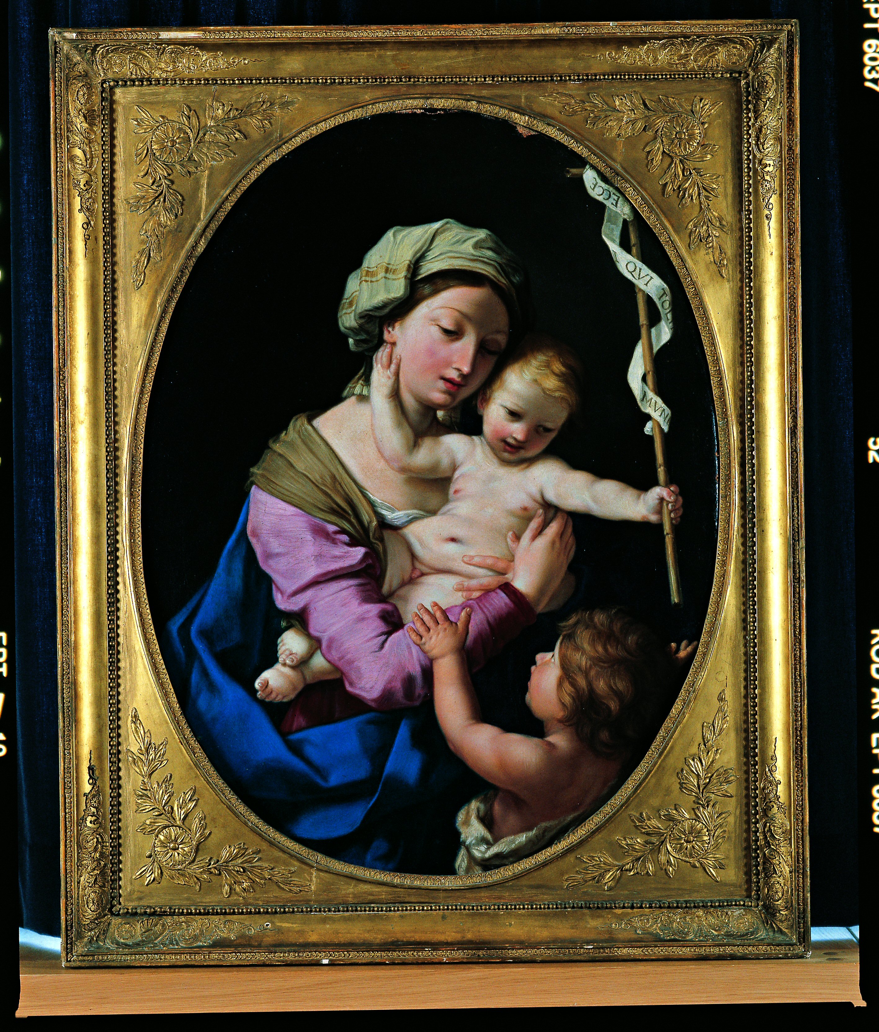 Madonna con Bambino e San Giovannino (dipinto) di Sirani Elisabetta (XVII)