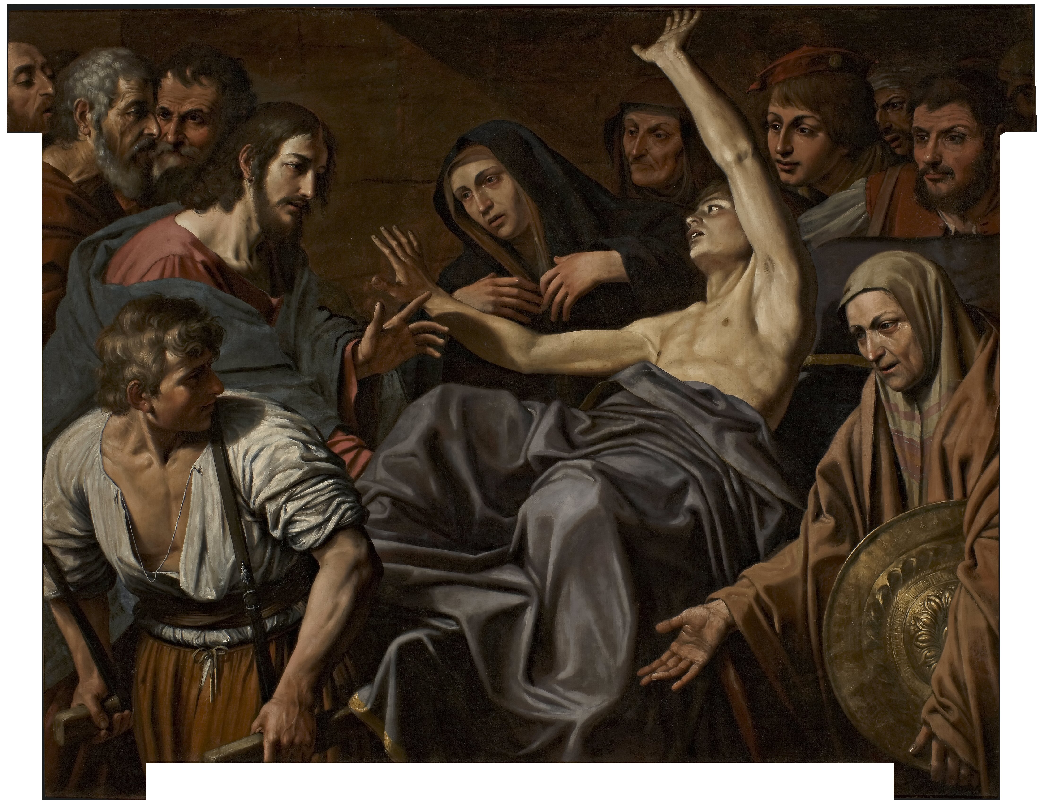 Cristo resuscita il figlio della vedova di Naim (dipinto) di Spada Lionello (inizio XVII)