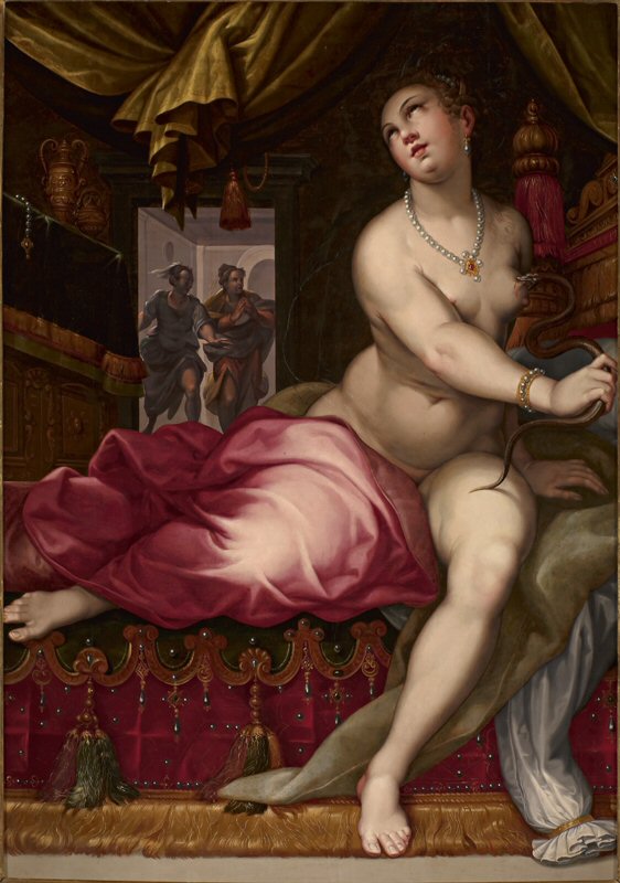 Suicidio di Cleopatra (dipinto) di Calvaert Denys detto Dionisio fiammingo (XVI-XVII)