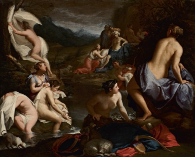 Bagno di Betsabea (dipinto) di Lorenzo Pasinelli (fine XVII)