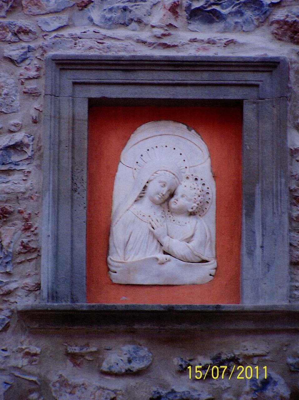 Madonna con Bambino (rilievo) - ambito toscano (fine/ inizio secc. XV-XVI)
