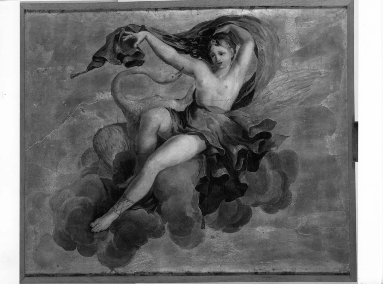 Leda (dipinto, elemento d'insieme) di Borghesi Giovanni Battista (sec. XIX)