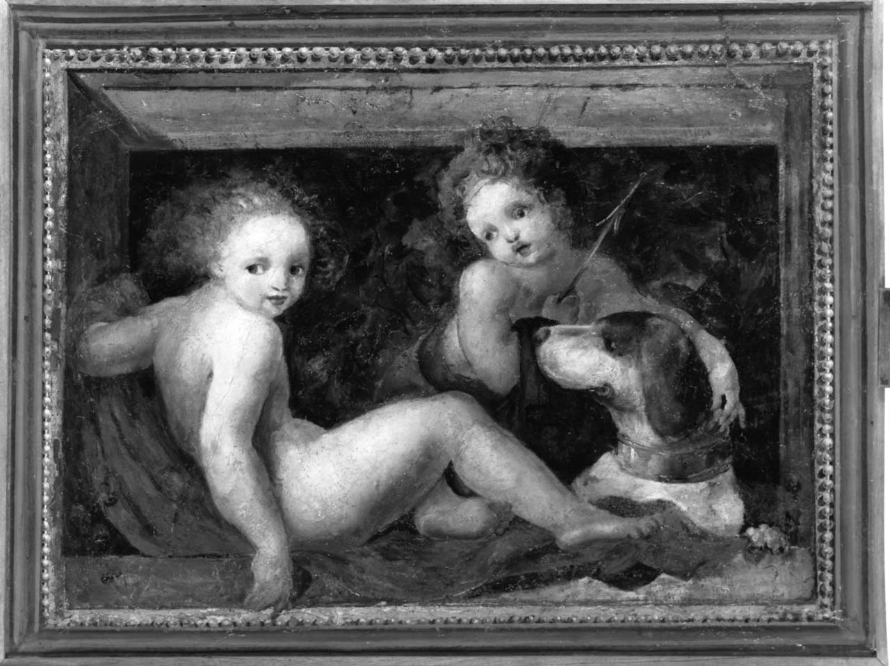 Giochi di putti (dipinto, elemento d'insieme) di Borghesi Giovanni Battista (sec. XIX)