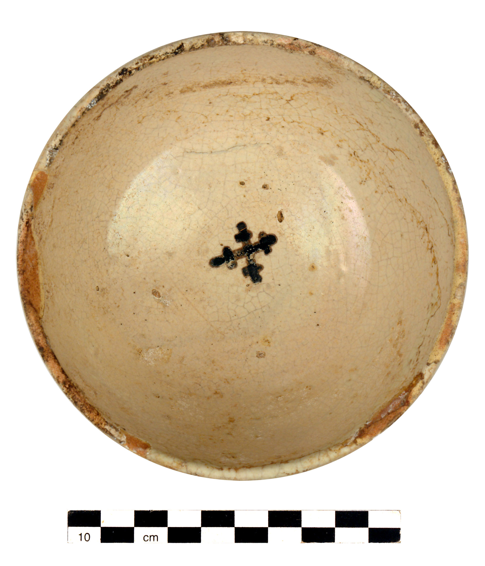 ciotola, dipinta in bruno - Possibile produzione iberica (metà/ metà SECOLI/ ARCHI DI SECOLI/ XIV-XV)