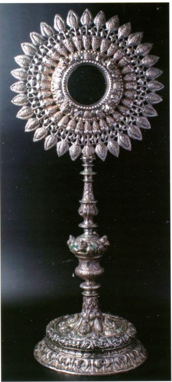 ostensorio, opera isolata di famiglia Naso (bottega) - ambito catanese (ultimo quarto XVII)