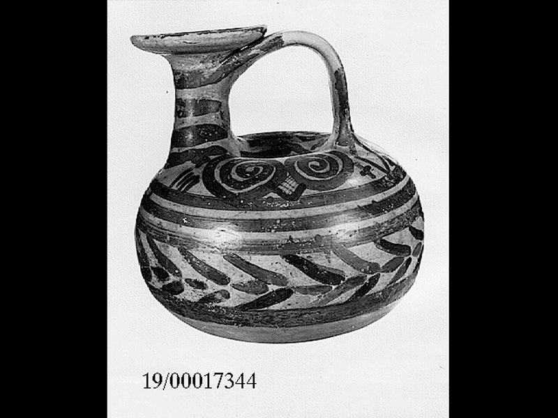 askos - produzione indigena (fine SECOLI/ VII a.C)