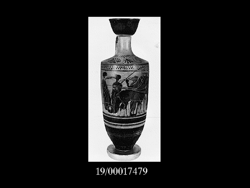 lekythos di Pittore di Haimon (cerchia) (primo quarto SECOLI/ V a.C)