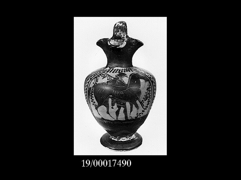 oinochoe a bocca trilobata (fine SECOLI/ VI a.C)