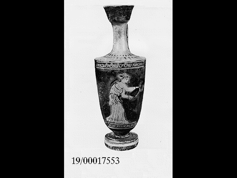 lekythos di pittore L M (Cerchia) (ultimo quarto SECOLI/ V a.C)