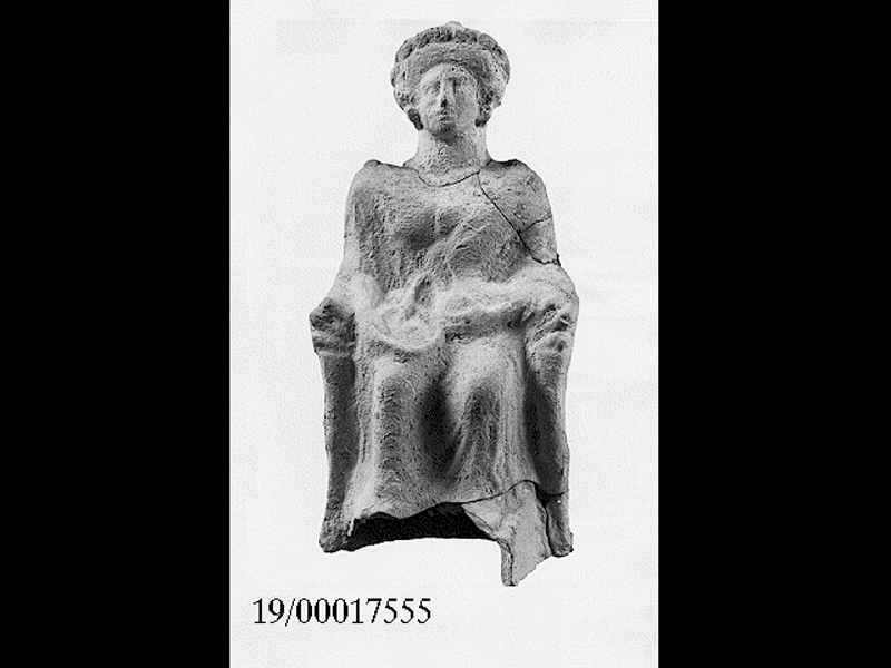 Storia: personaggio femminile (figura femminile/ Statuetta) (inizio SECOLI/ V a.C)