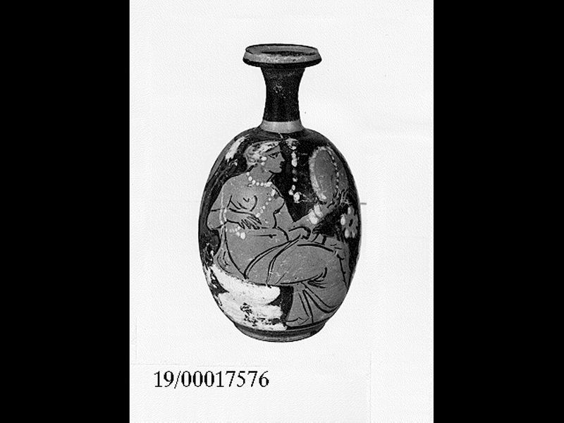 bombylios/ bottiglia - produzione italiota (ultimo quarto SECOLI/ IV a.C)