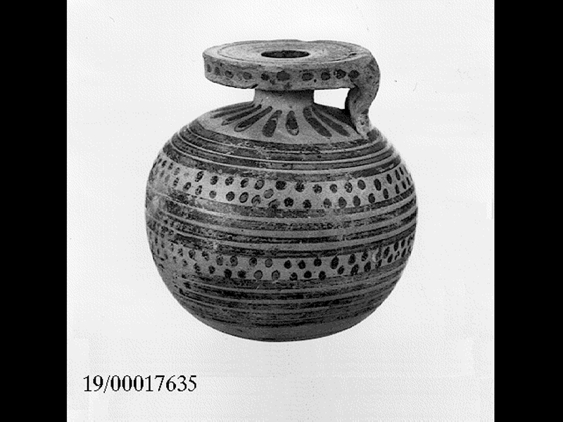 aryballos globulare (prima metà SECOLI/ VI a.C)