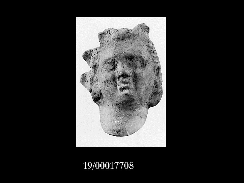 Storia: personaggio femminile (testa) (SECOLI/ IV a.C)