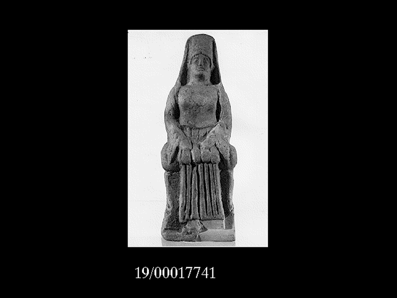 Storia: personaggio femminile (statuetta) (SECOLI/ V a.C)