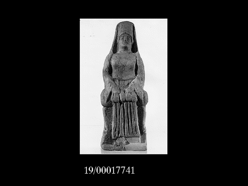 Storia: personaggio femminile (statuetta) (SECOLI/ V a.C)