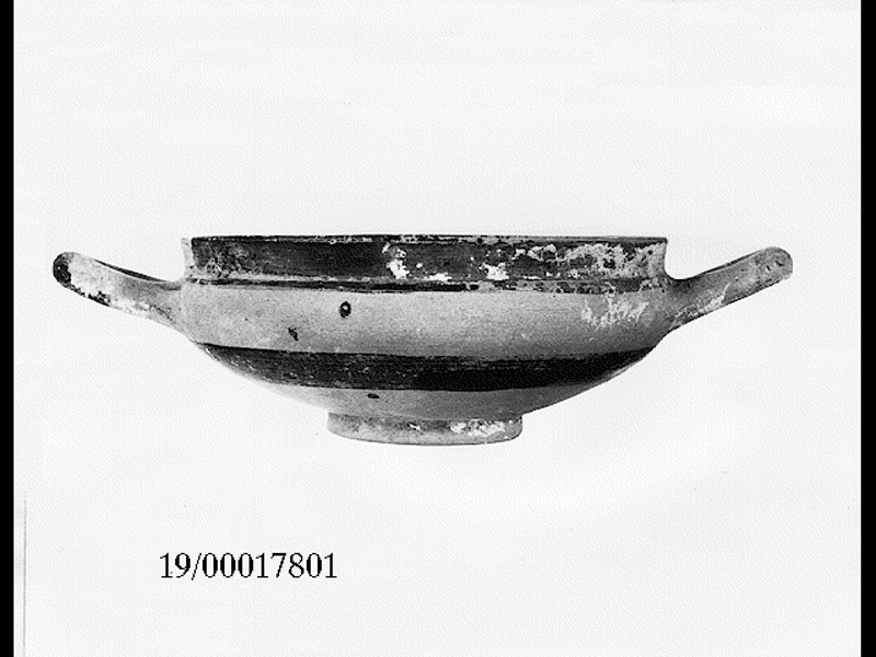 kylix biansata/ coppa ionica (secondo quarto SECOLI/ VI a.C)