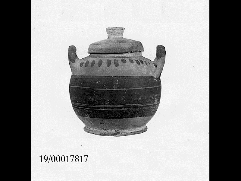 pisside stamnoide - produzione indigena (SECOLI/ VI a.C)