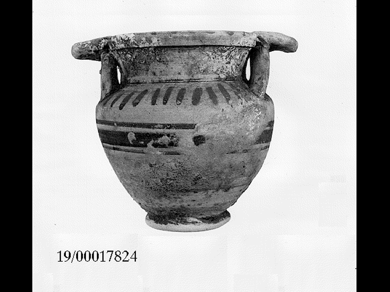 craterisco a colonnette - produzione indigena (SECOLI/ VI a.C)