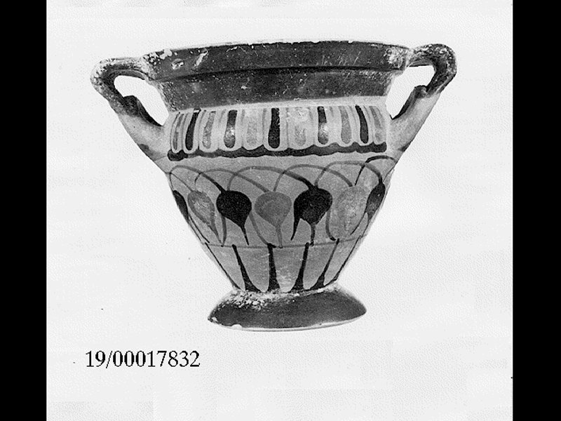 krateriskos a colonnette - produzione indigena (seconda metà SECOLI/ VI a.C)