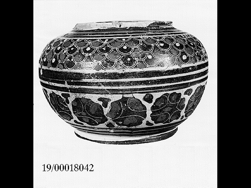 pisside globulare (prima metà SECOLI/ VI a.C)