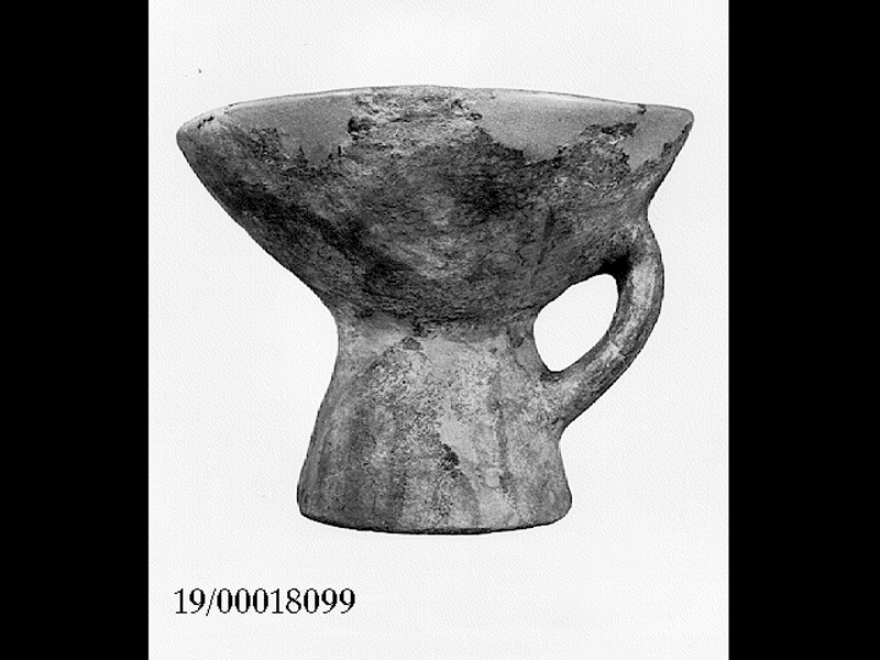 vaso biconico monoansato - cultura di Castelluccio (SECOLI/ Inizi civiltà del bronzo)