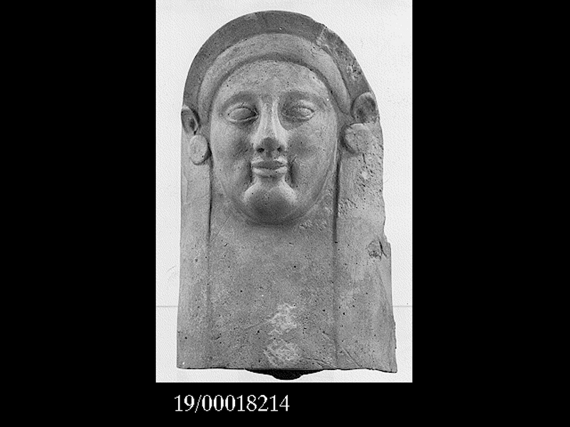 Storia: personaggio femminile (maschera/ protome) (seconda metà SECOLI/ VI a.C)